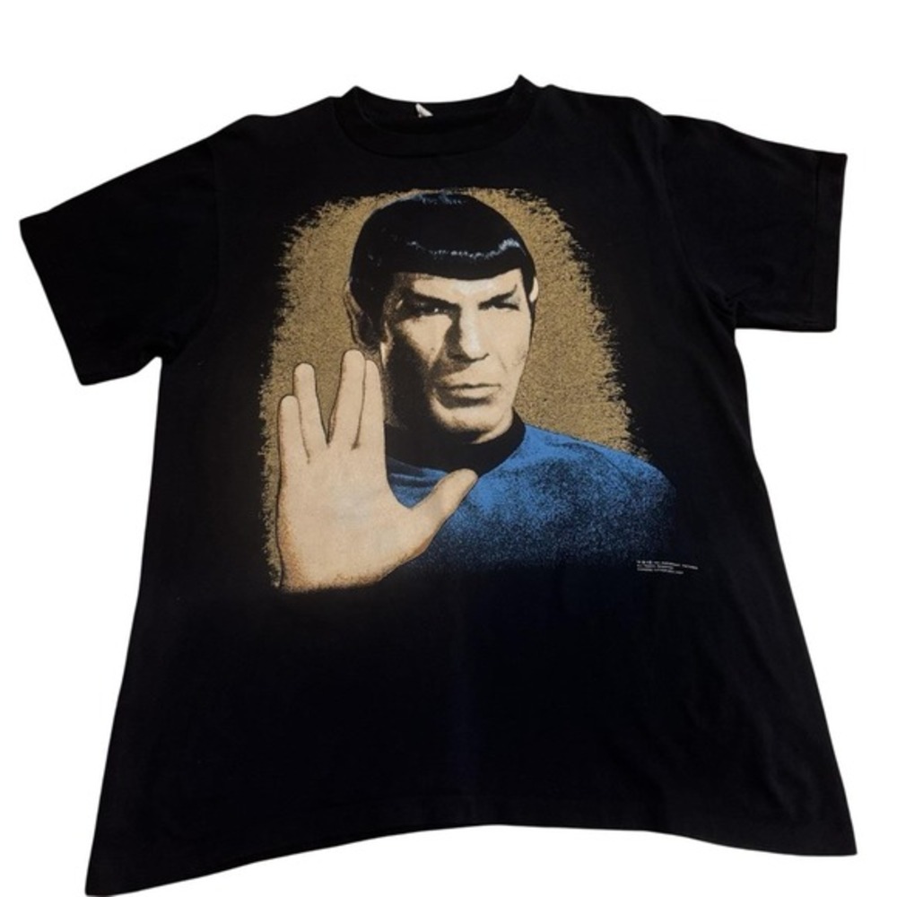 Star Trek Spock 1991 Tee Single Stitch Changes Licensed‎ USA L Vintage